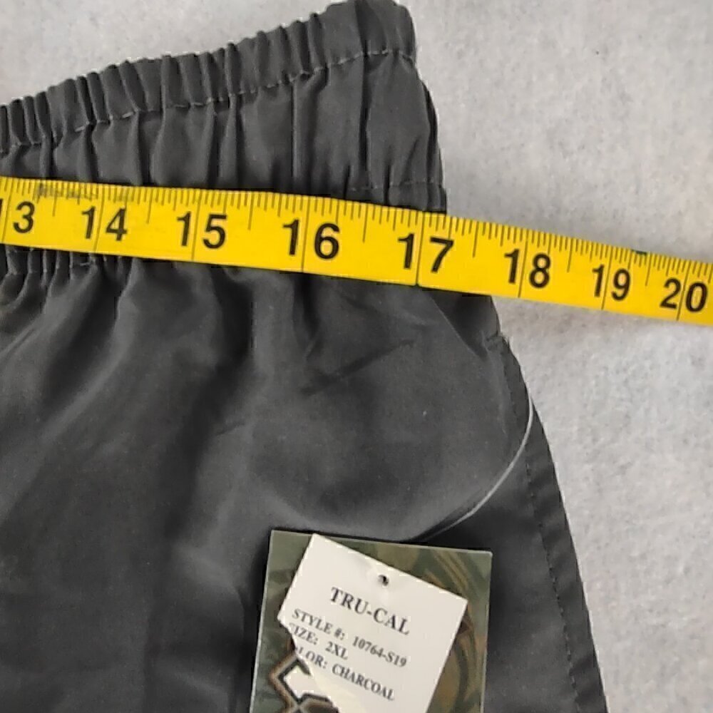 Tru Cal Gray Drawstring Mesh Lined 2 Side Pockets Swim Shorts Size 2XL (NWT) - Picture 6 of 11